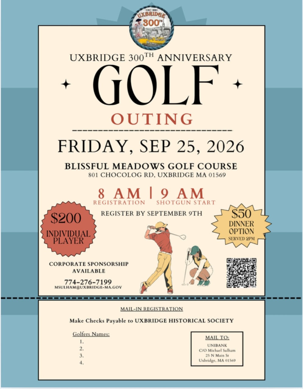 300th Golf at Tournament at Blissful Meadows