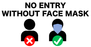 No Entry without Face Mask
