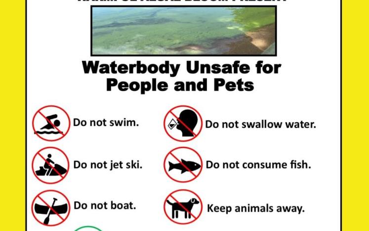 cyanobacteria caution notice